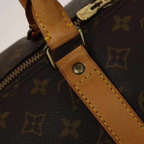 LOUIS VUITTON Monogram Keepall 55 Boston Bag M41424 LV Auth 134390 - Picture 13 of 16
